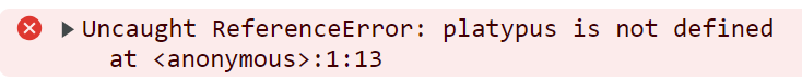 ReferenceError: platypus is not defined